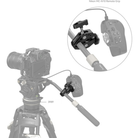 SmallRig 4249 - klamra/zacisk Super Clamp z mocowaniem typu rozeta ARRI - przykład użycia